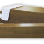 Wood Grain Cremation Container
